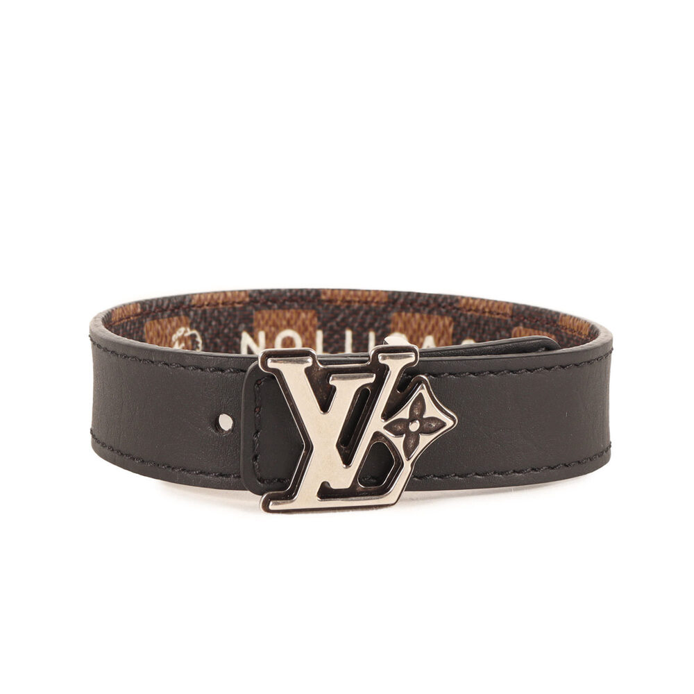 LOUIS VUITTON Black Damier Charm Bracelet - Picture 4 of 8